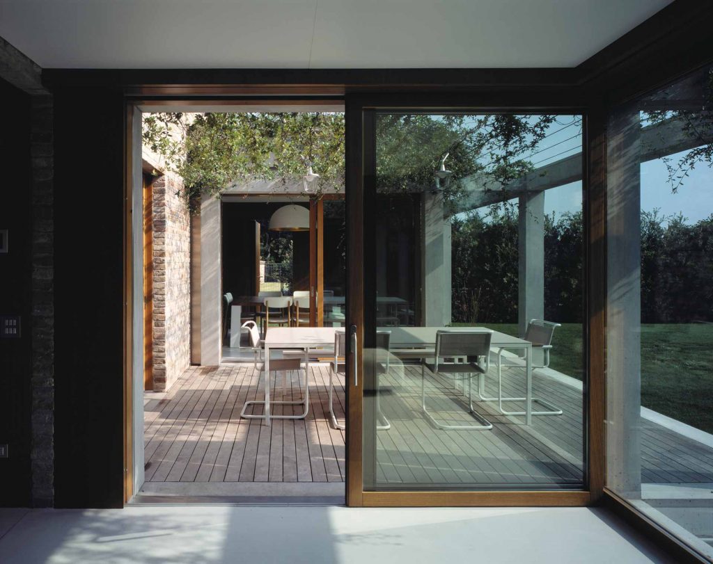 Villa Parma, vista dell'alzante scorrevole Euro 68