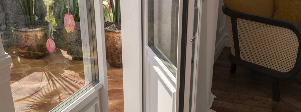 Détail de la porte française Skyline Classic