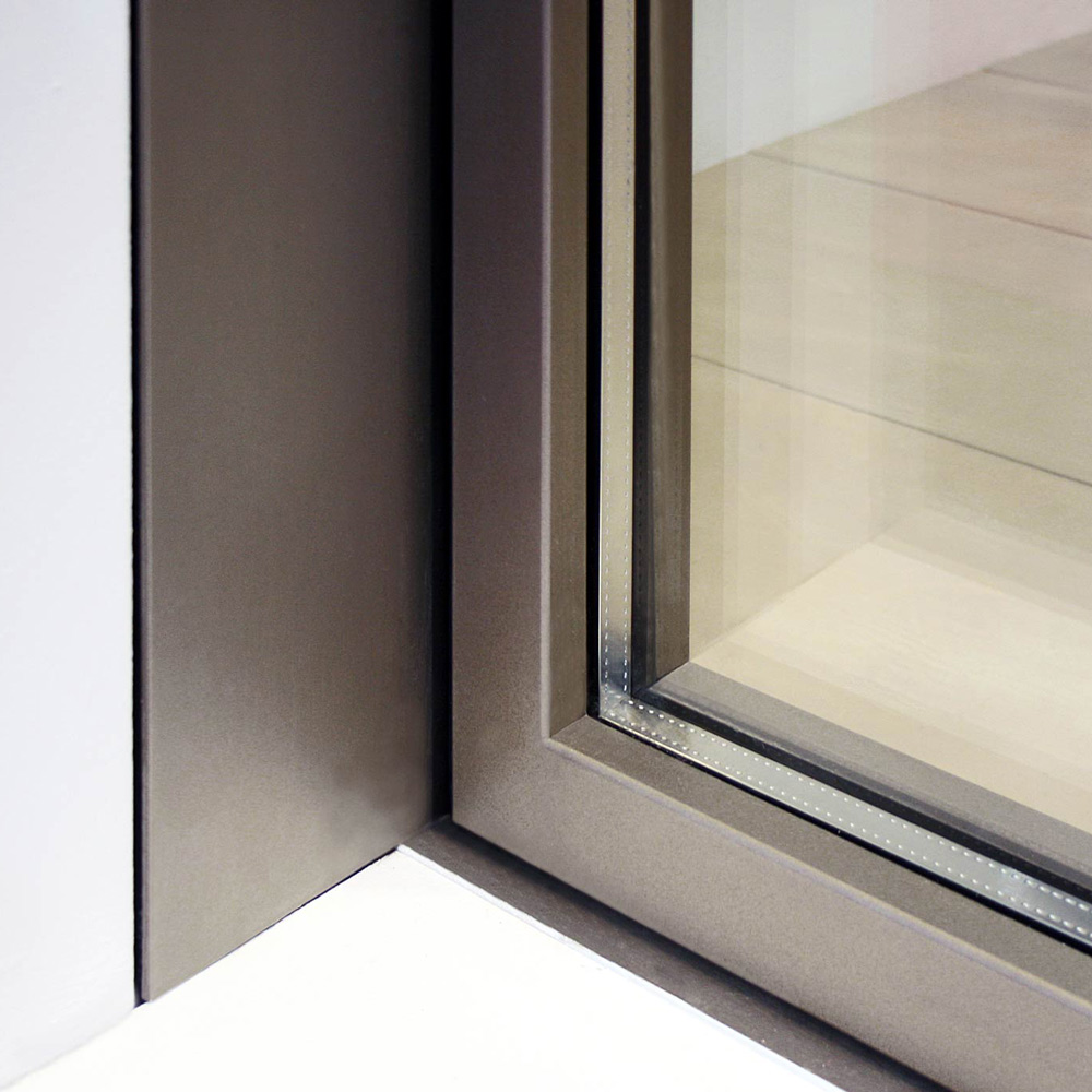 Détail d'una porte coulissante Skyline Drive