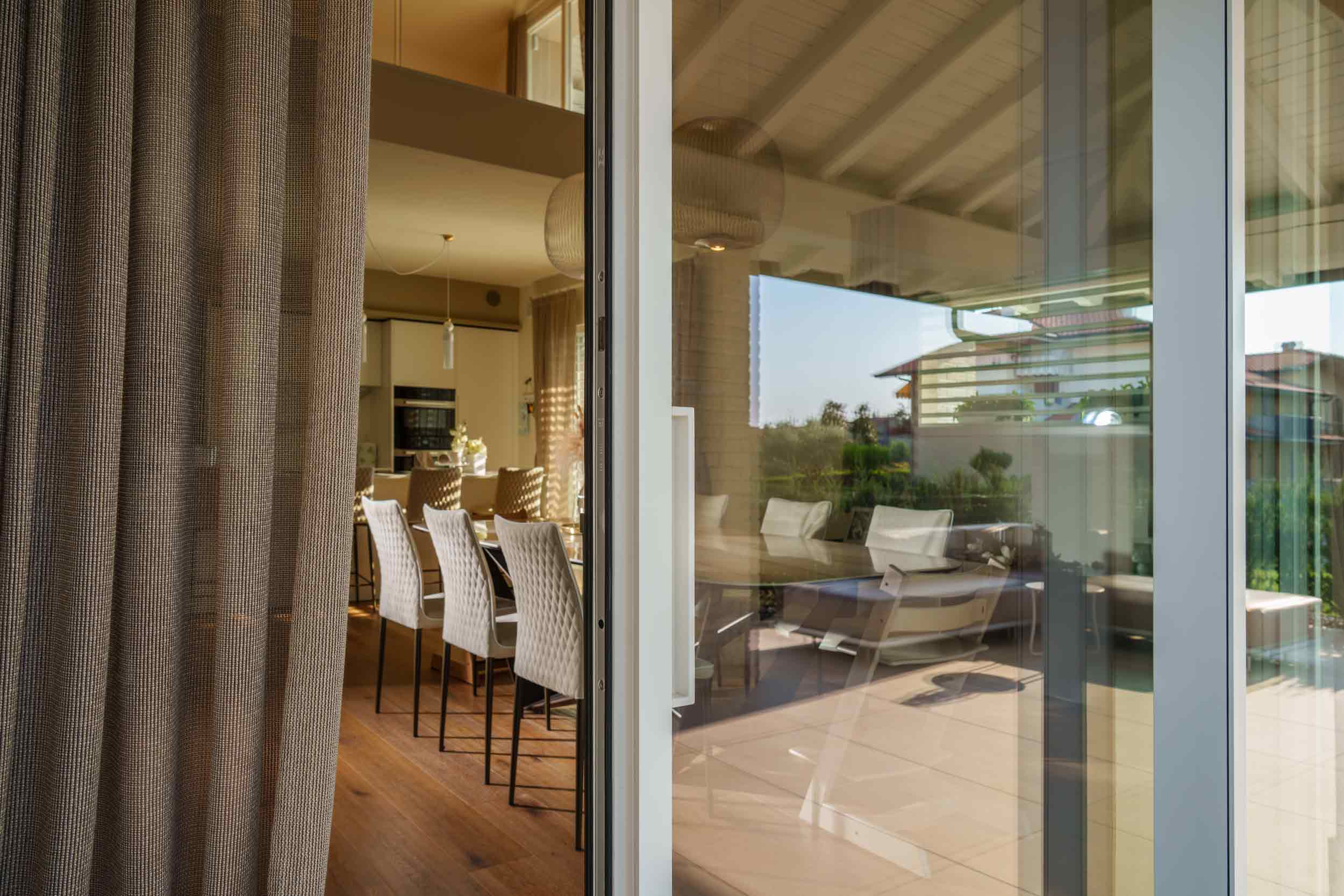 Scorcio dell’interno di Villa Medolago