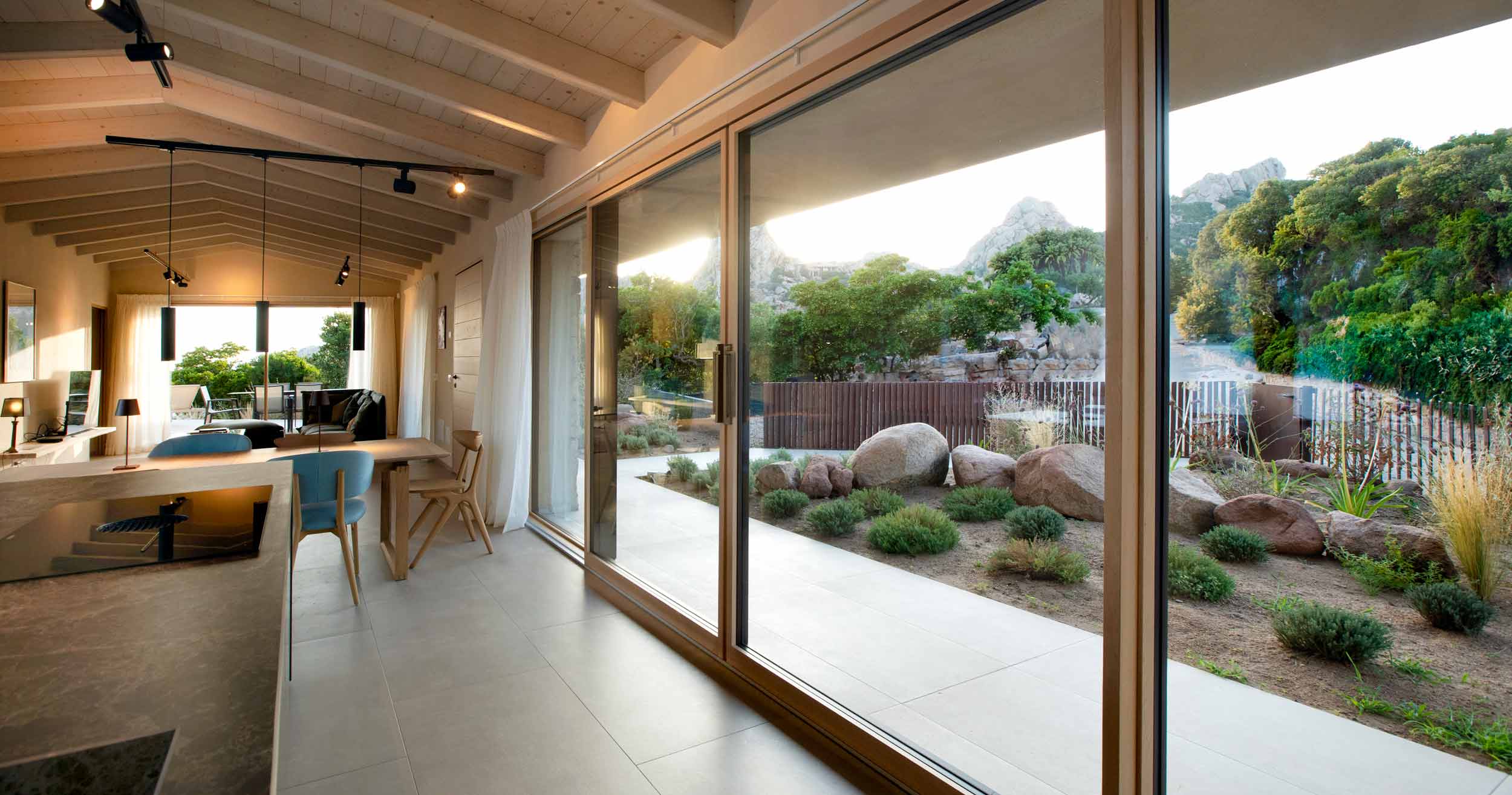 Vista del profilo dell’alzante scorrevole Skyline Minimal Frames