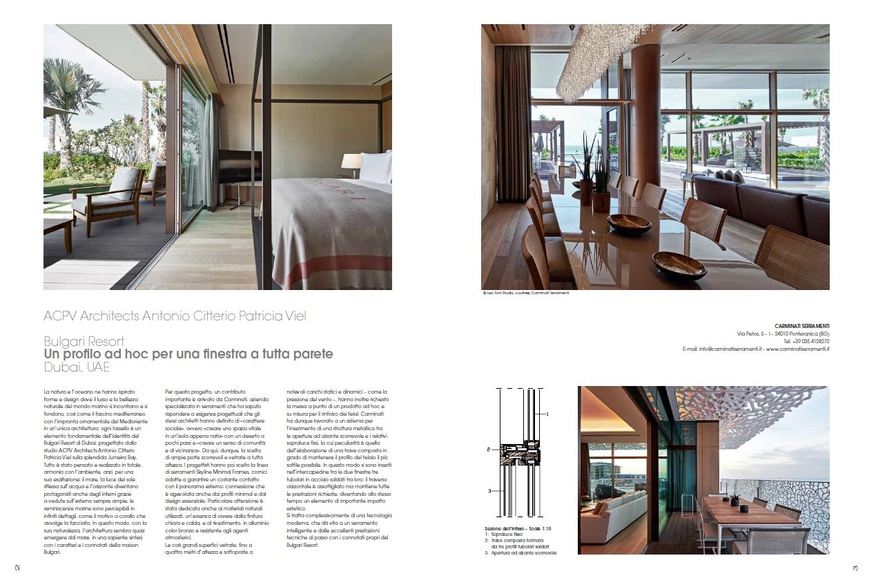 Anteprima dell'articolo pubblicato su The Plan 163 riguardo il progetto Bvlgari by Carminati